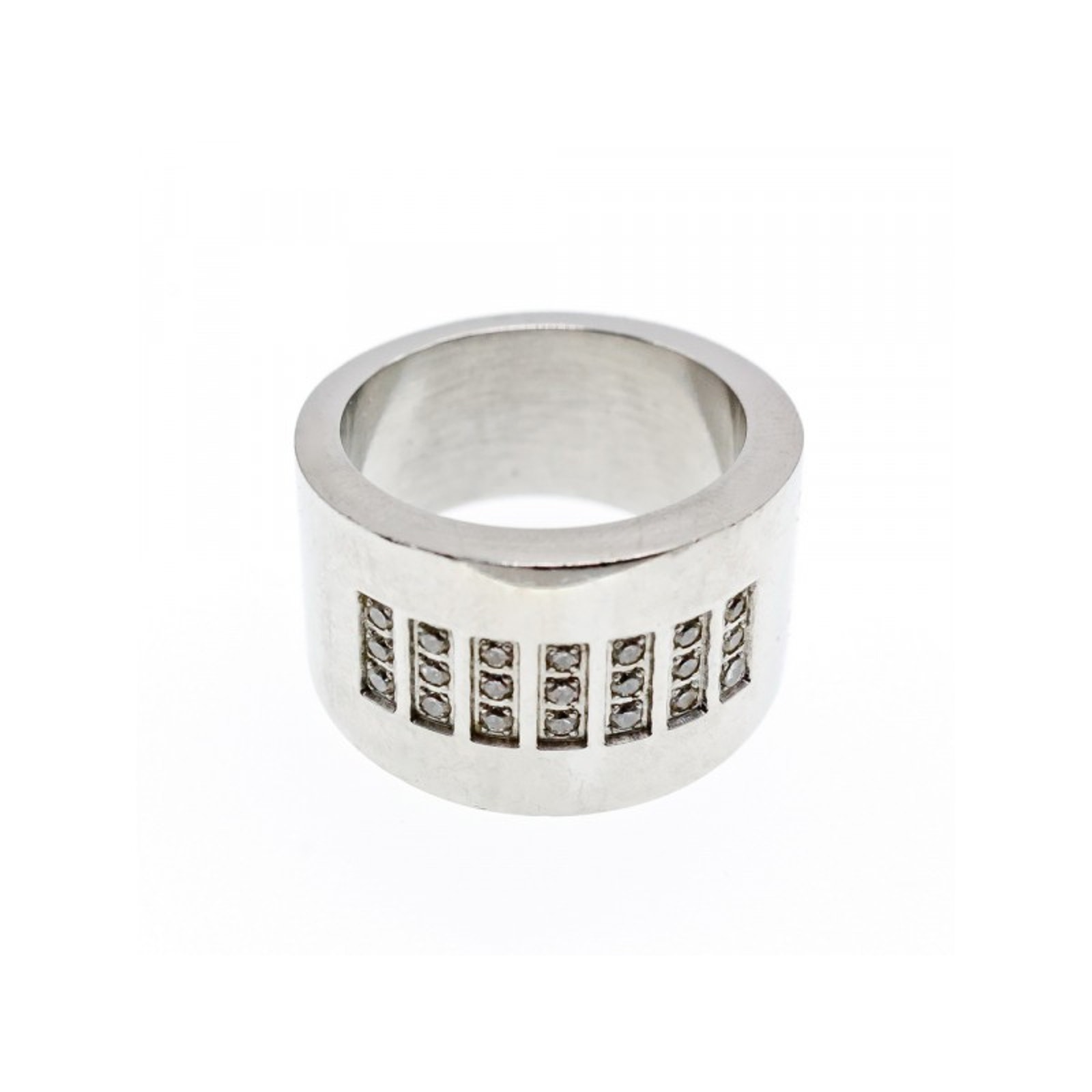 Stainless Steel Ring With Cz Size 11.5